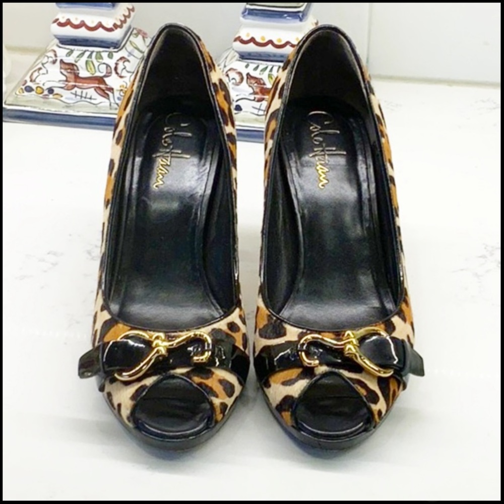 Cole Haan x Nike Air Pony Hair Peep-Toe Heels